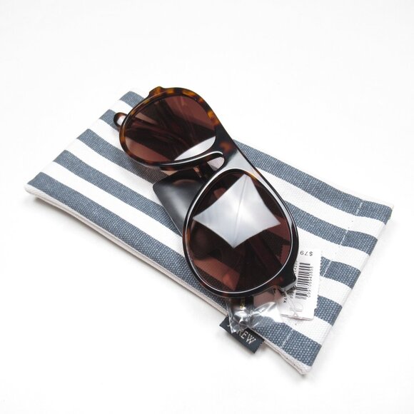 J. Crew Bondi Acetate Aviator Sunglasses in Tortoise Shell main image 5